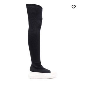 Rick Owens DRKSHWD Thigh-High Sock-Style Boots